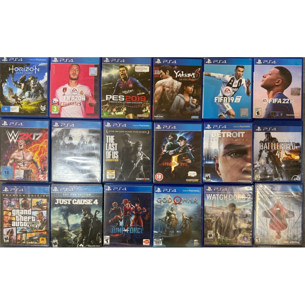 Đĩa game Ps4 chính hãng các loại - 2nd - Playstation 4 Original Disc - God of War, Far Cry, Horizon, UFC, GTA V
