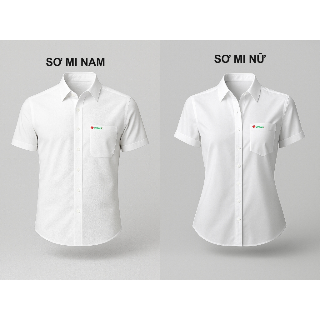 Áo sơ mi ngắn tay Vpbank ngân hàng việt nam thịnh vượng  - Trendy