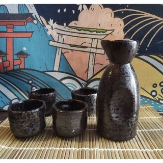 Bộ bình ly gốm sứ uống sake bình 180ml/300ml