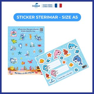 [ QUÀ TẶNG ] Nhãn Dán Sticker Đàn Cá Heo Xinh Xắn Cho Bé Sterimar