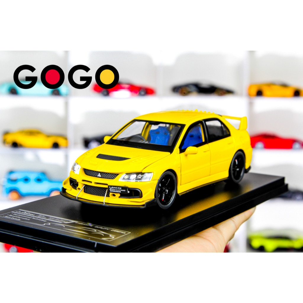 Mô hình xe sedan Mitsubishi Lancer Evo JDM 1:32