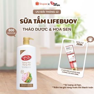  Sữa Tắm Lifebuoy Thảo Dược Hoa Sen  800g  