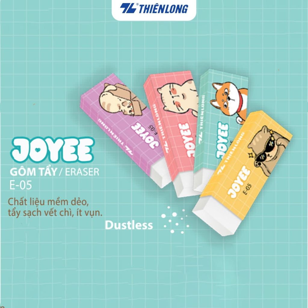 Combo 5/10/20 Gôm Tẩy Thiên Long Lớn E-05