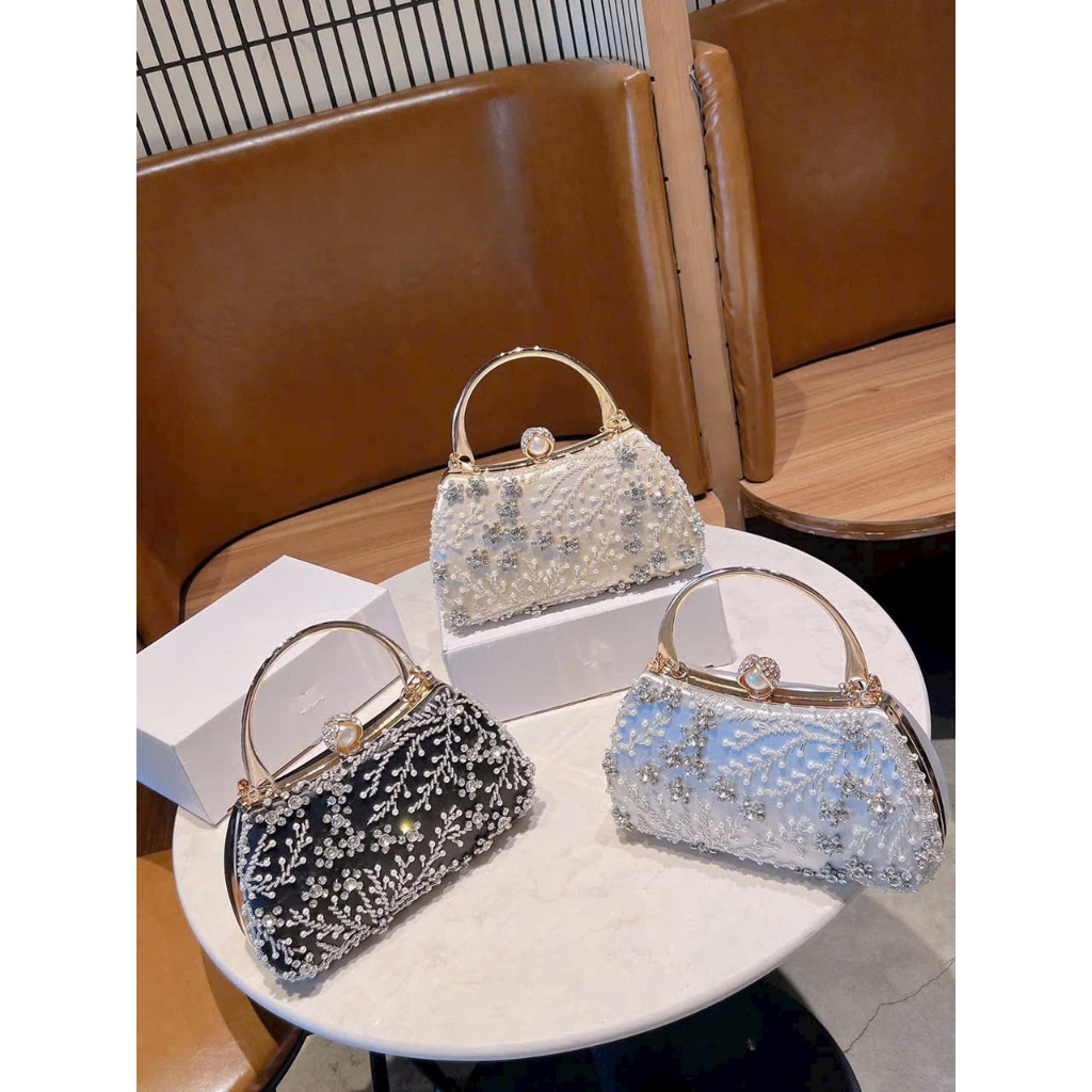 Clutch nữ Ví dài cầm tay dự tiệc Túi đi tiệc lấp lánh sang chảnh