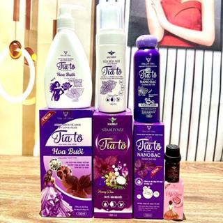  combo 4 sp gồm 1 ddvs hoa bưởi  1 tía tô nano bạc    sữa rửa mặt tạo bọt    tinh dầu thơm 