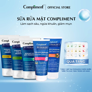  Sữa Rửa Mặt Compliment No Problem ngăn ngừa mụn sạch sâu 200ml 