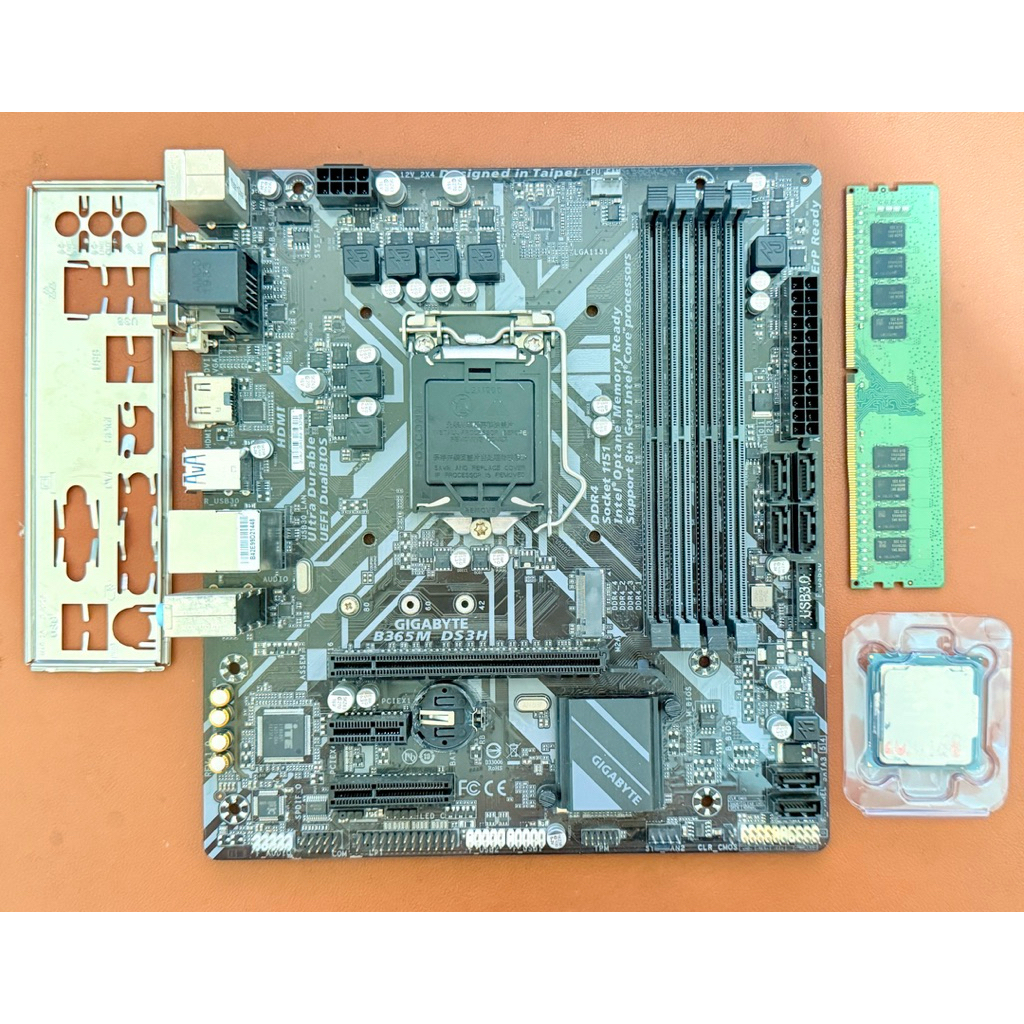 Combo Main H365M DS3H | Cpu i5 9400F | Ram 8-16G Hàng zin tháo máy, bảo hành 1 tháng.