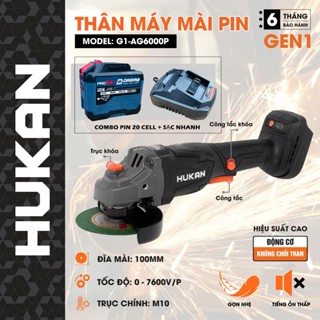  Máy mài Máy cắt pin HUKAN G1-AG6000P Chân pin phổ thông 3 Cấp tốc độ Động cơ Không chổi than Hàng chính hãng 