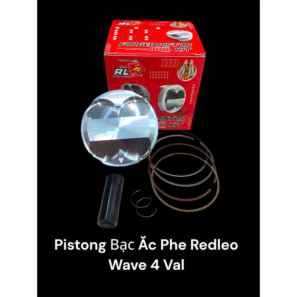 PTB Redleo Wave Dream 100 54mm 4Val ( Móc mắt sẵn size 19-21.5 ) ( ắc pt mạ đen DLC )