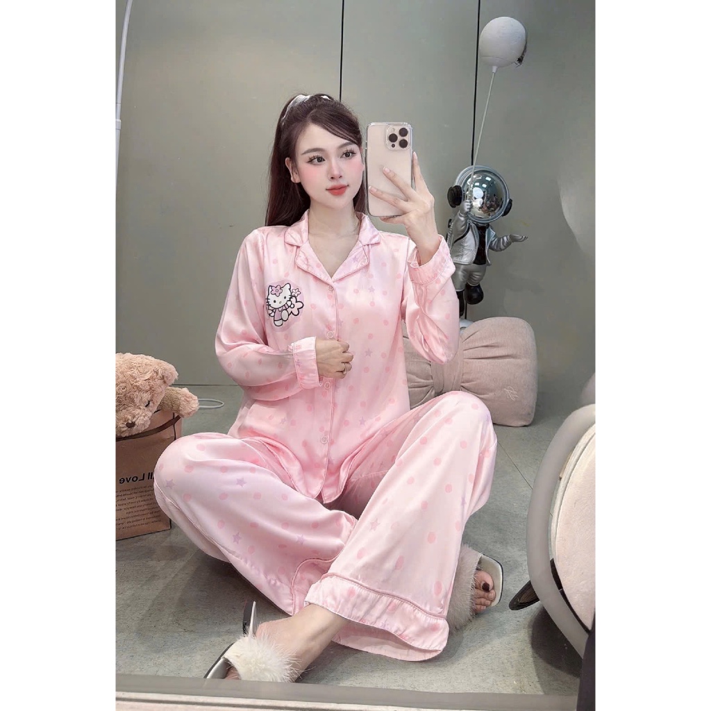 Pijama Hello Kitty lụa siêu xinh