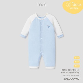  Bộ quần áo sơ sinh nous newborn cài thẳng dài mềm mát đủ màu Nous Bình Dương 