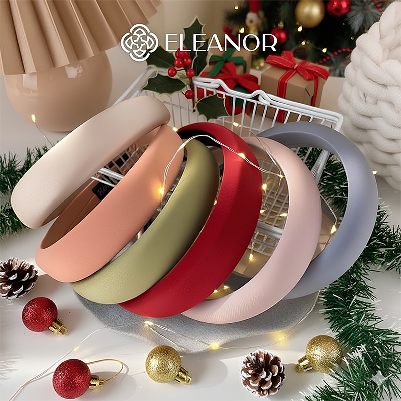 Băng đô cài tóc nữ Eleanor Accessories thiết kế trơn màu sắc đơn giản phụ kiện tóc bờm tóc 5108