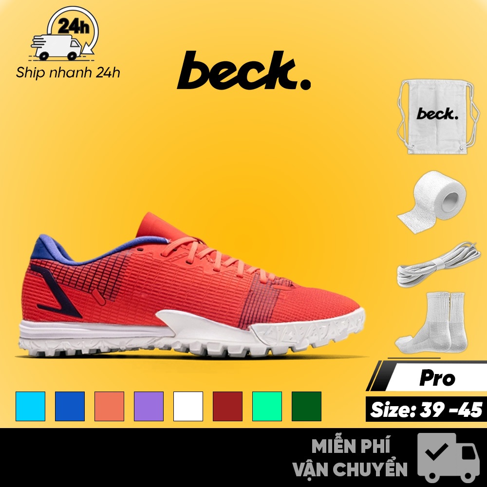 Giày Bóng Đá - Nam Nữ, 14 Aca Đế Đệm, Đế Đinh TF, Bám Sân, Các Màu Sắc, Sân Cỏ Nhân Tạo