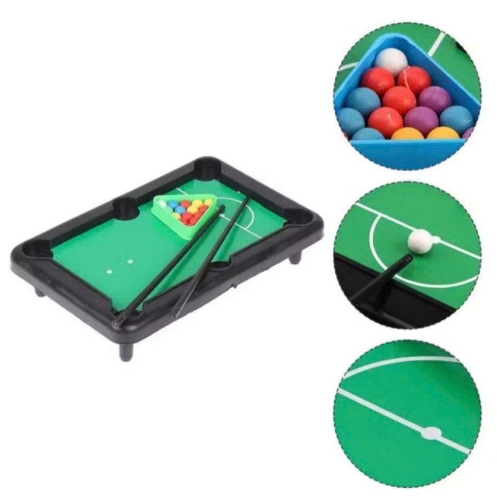 Bàn Bida Mini 6 Lỗ Bộ Đồ Chơi Trẻ Em Pool Bàn Chơi Billiard Bi A Phát Triển Tư Duy Khéo Léo
