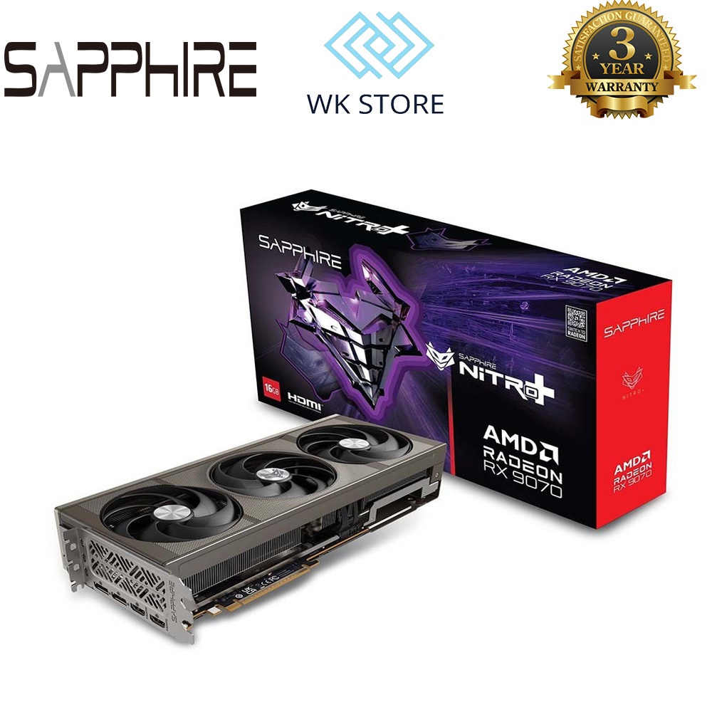 VGA Sapphire Nitro+ RX 9070 Gaming OC 16GB, Mới BH 36T