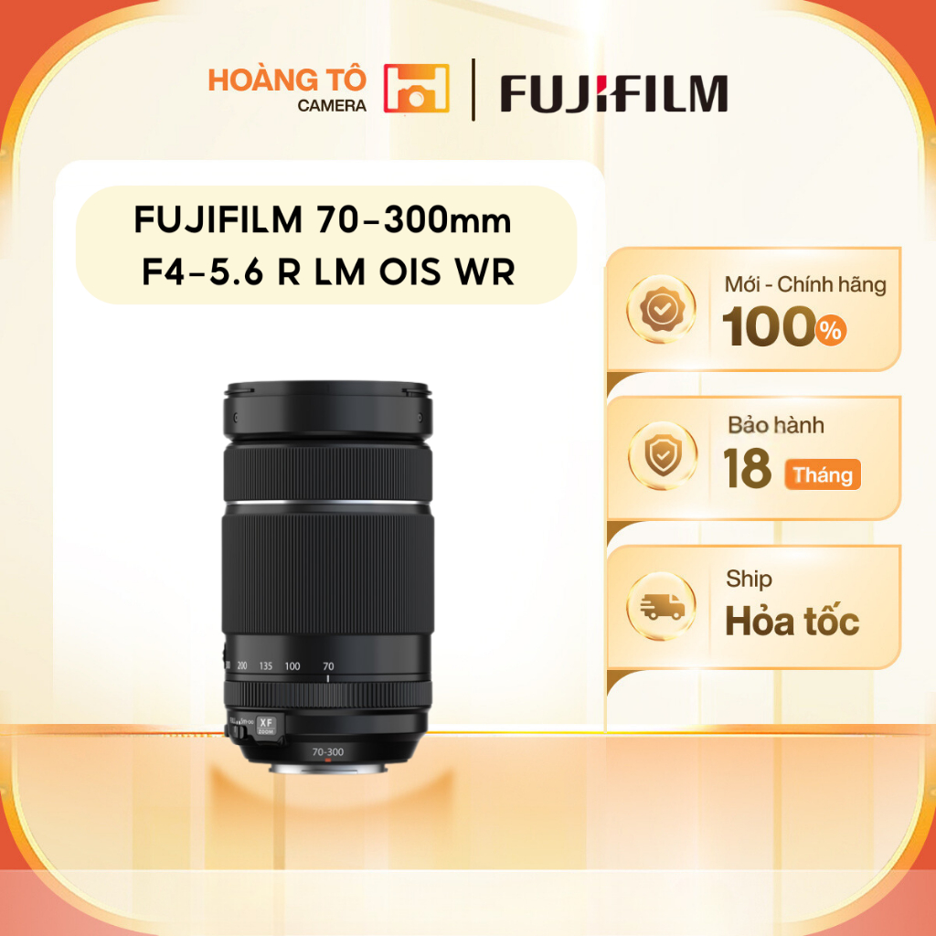 Ống kính FUJIFILM 70-300mm F4-5.6 R LM OIS WR | Mới Chính Hãng
