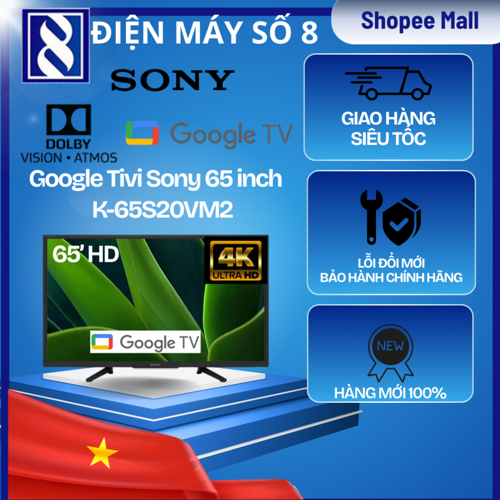 Điện Máy Số 8 | K-65S20 | Sony BRAVIA 3 LED 4K 65 Inch K-65S20VM2 - Chính Hãng