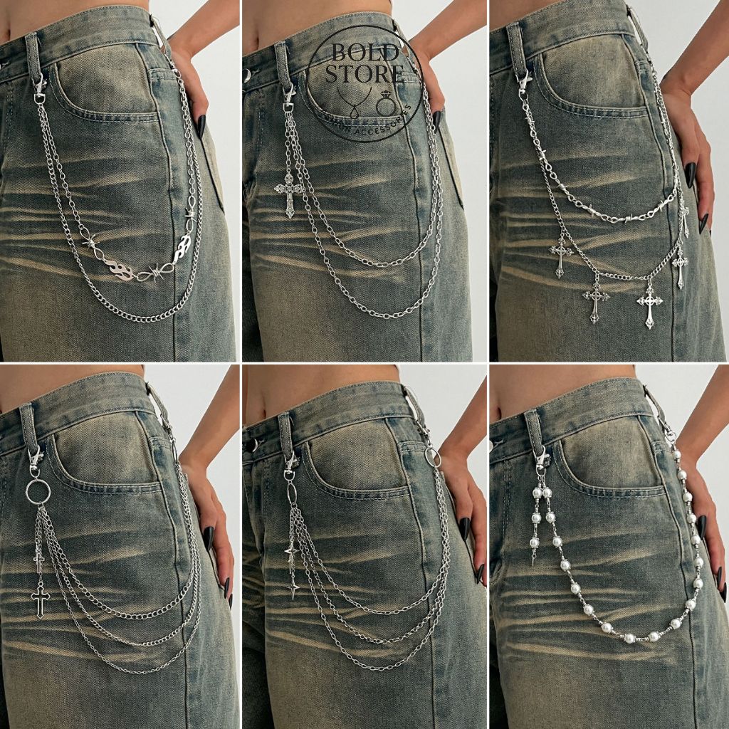 Xích Quần Phong Cách Punk/Streetwear – Dây Treo Trang Trí Quần Jean Unisex (Nhiều Mẫu) HH1