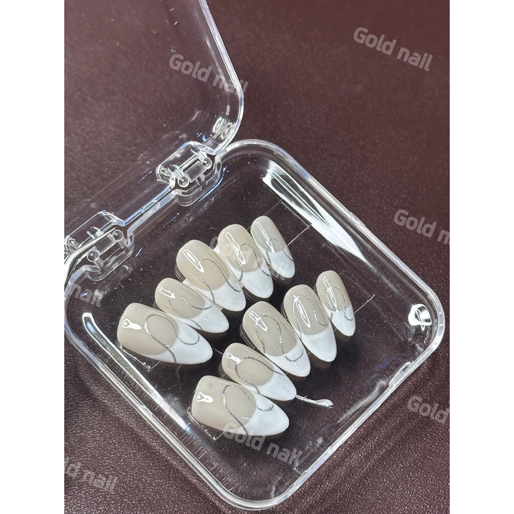 M71: Nailbox Thiết Kế Thủ Công Thạch Trắng Frech Móng