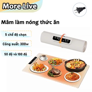 Thảm hâm nóng đồ ăn đa năng gấp gọn,110V Mâm giữ nhiệt thức ăn uống tiện dụng, Tấm lót hâm nóng bàn ăn cho mọi gia đình