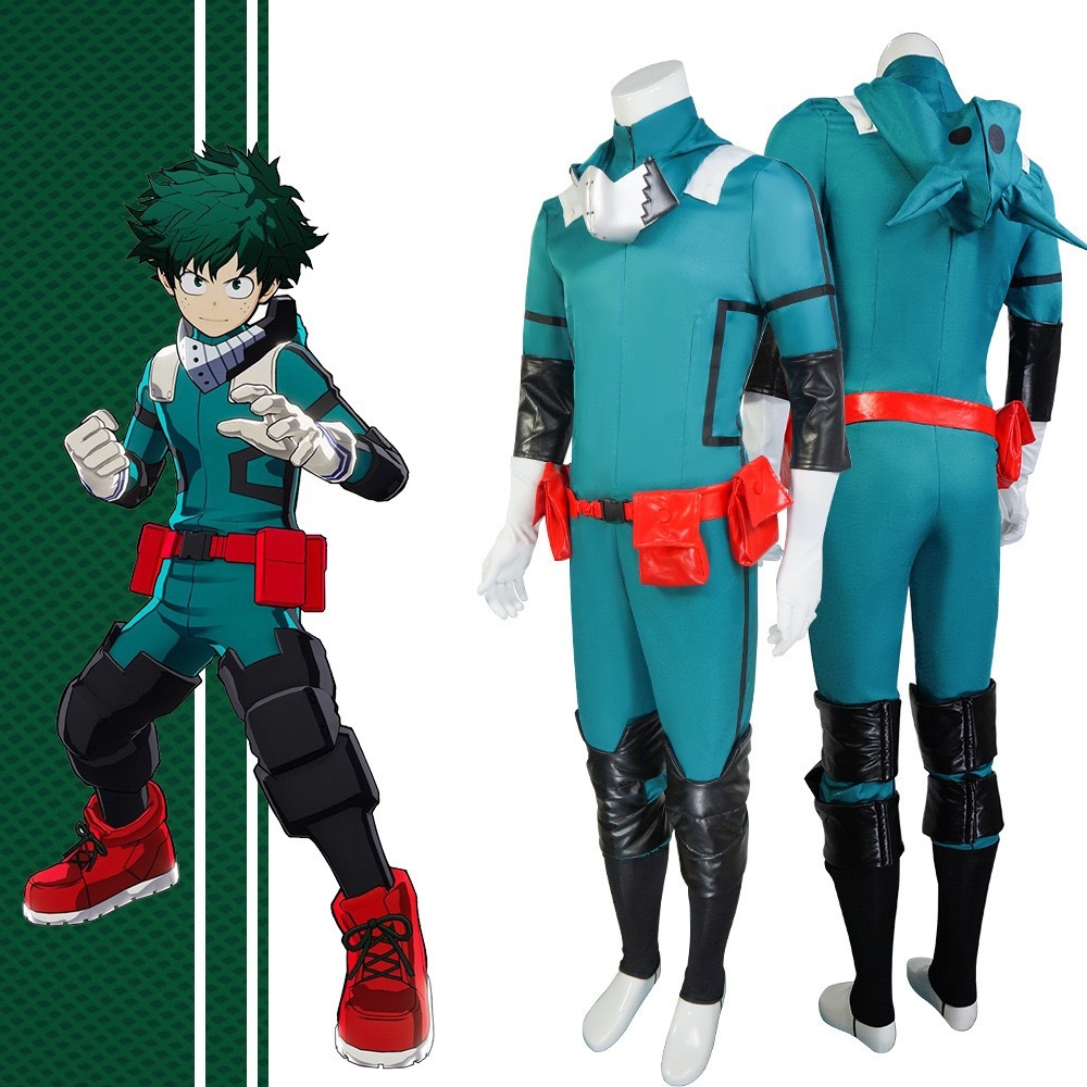 Anime Anh hùng của tôi Học viện Cosplay Midoriya Izuku Deku Trận chiến Cosplay Trang phục Unisex Tra