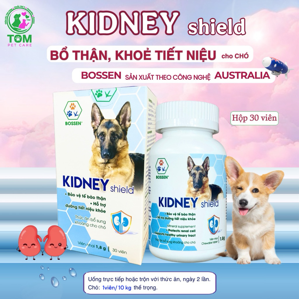 KIDNEY Bossen viên bổ thận cho Chó, khỏe tiết niệu.
