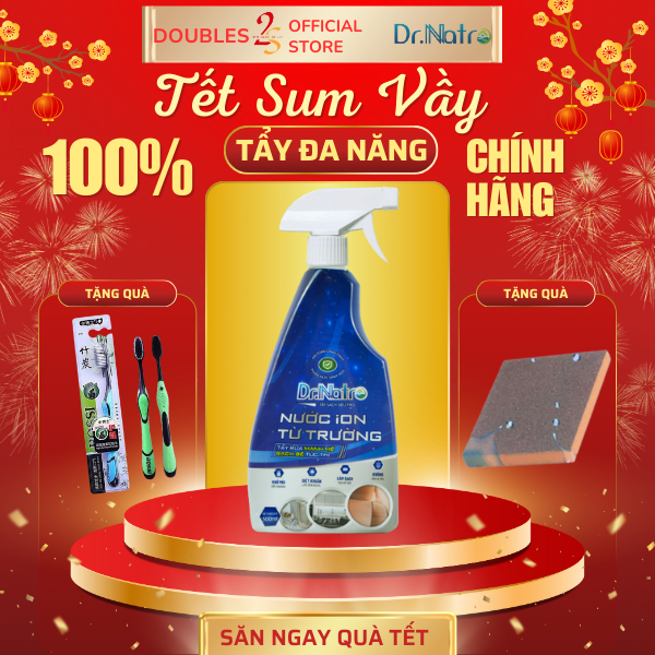 Tẩy đa năng Dr Natro 500ML công nghệ ion từ trường siêu sạch mọi vết bẩn | DOUBLES 2SSHOP