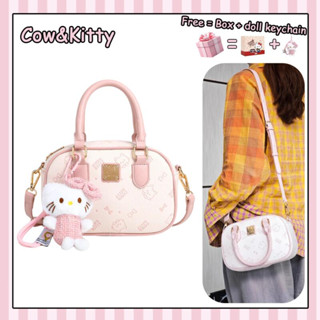  Cow & Kitty Túi xách màu hồng Túi xách nữ phiên bản Hàn Quốc Túi xách nữ thời trang màu hồng Túi xách nữ 