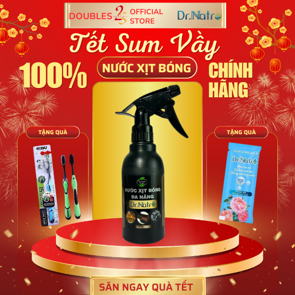 Chai Xịt Bóng Đa Năng Dr Natro 300mL Giúp đánh bóng, đánh bay vết bẩn | DOUBLES 2SSHOP