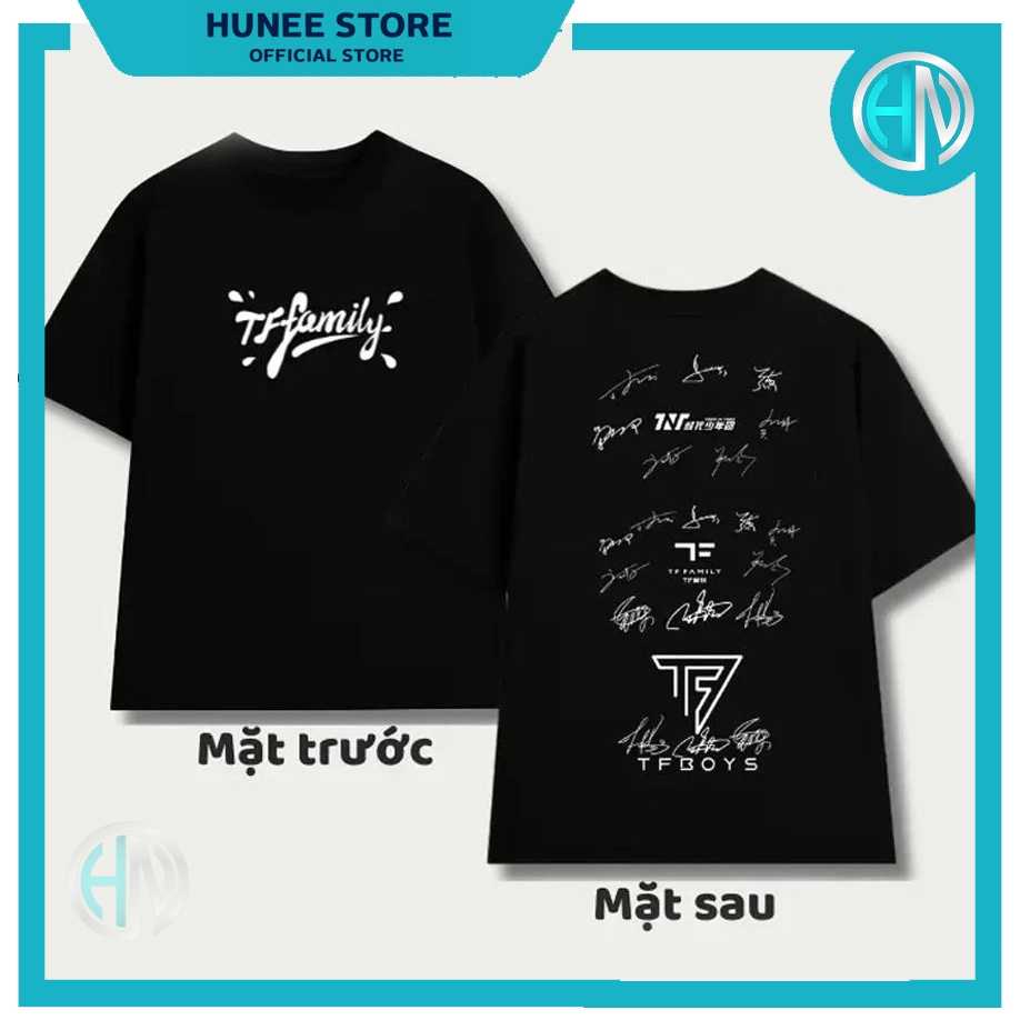 Áo thun TF Family full chữ ký - Trình HIEUTHUHAI  - Mất Chất CKG ChickenGang - Underdogs - Team Flas