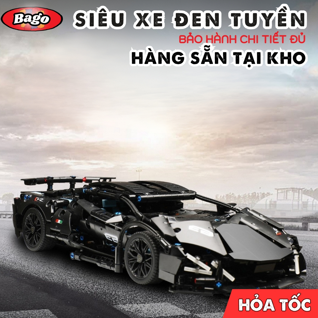 [Bản nâng cấp] Mô Hình Lắp Ráp Siêu Xe 1280PCS Tỉ Lệ 1:14 Đồ Chơi Ô Tô Điều Khiển Lắp Ghép Siêu Xe