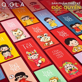  Bao Lì Xì Tết 2026 Thiết Kế Độc Quyền Q.GLA Hiện Đại Dễ Thương Chất Liệu Cao Cấp 