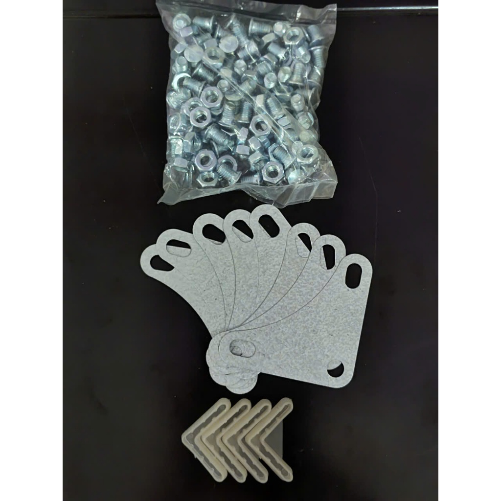 [Combo Ốc, Pas, Chân nhựa] Kệ 2 tầng, 3 tầng, 4 tầng, 5 tầng, Lắp ráp Kệ sắt v lỗ đa năng chân nhựa 