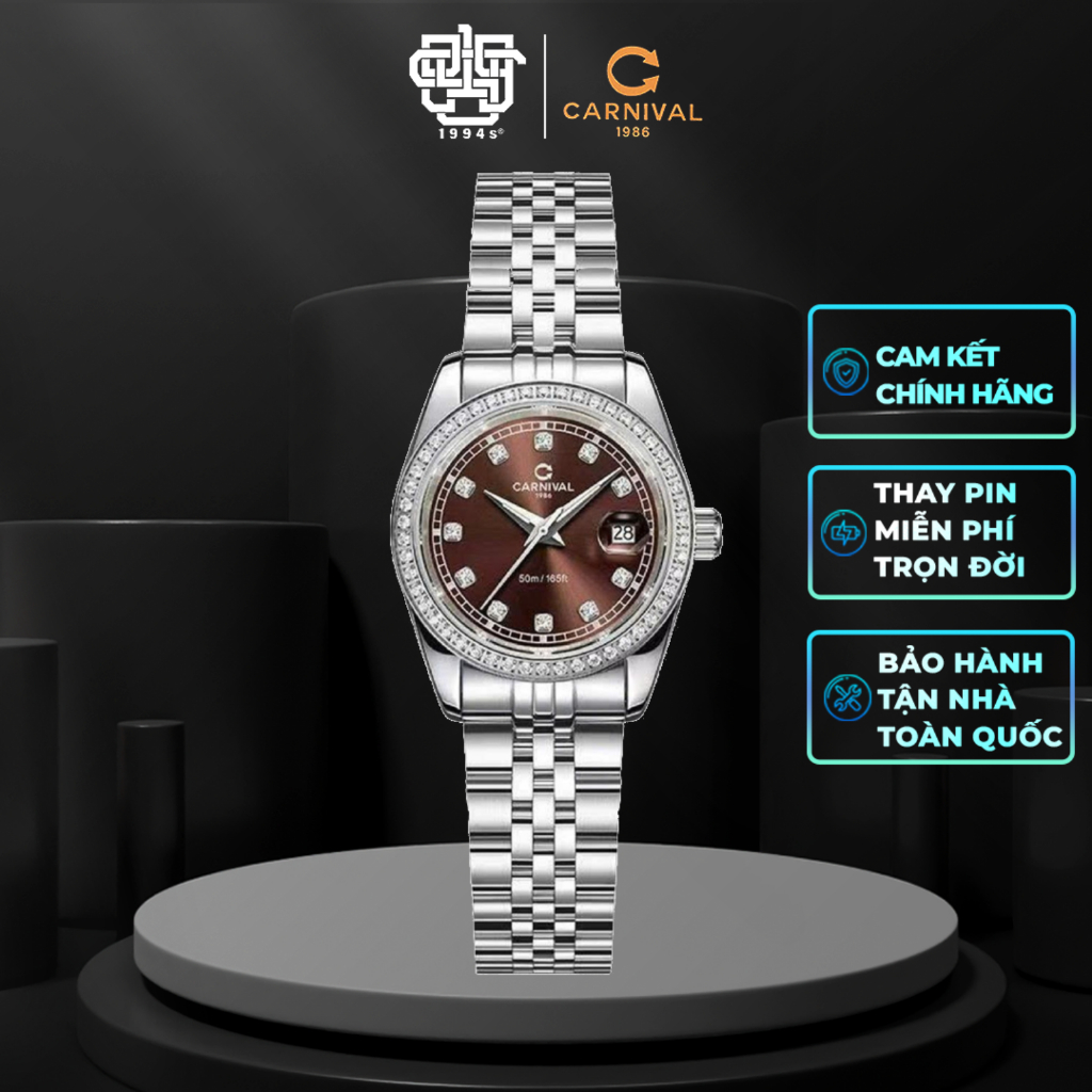 Đồng Hồ Nữ CARNIVAL 8131L2-VT-N Hàng Chính Hãng