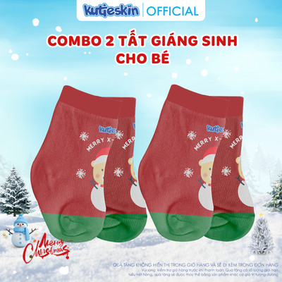 HÀNG TẶNG KHÔNG BÁN Combo 2 tất giáng sinh cho bé Kutieskin