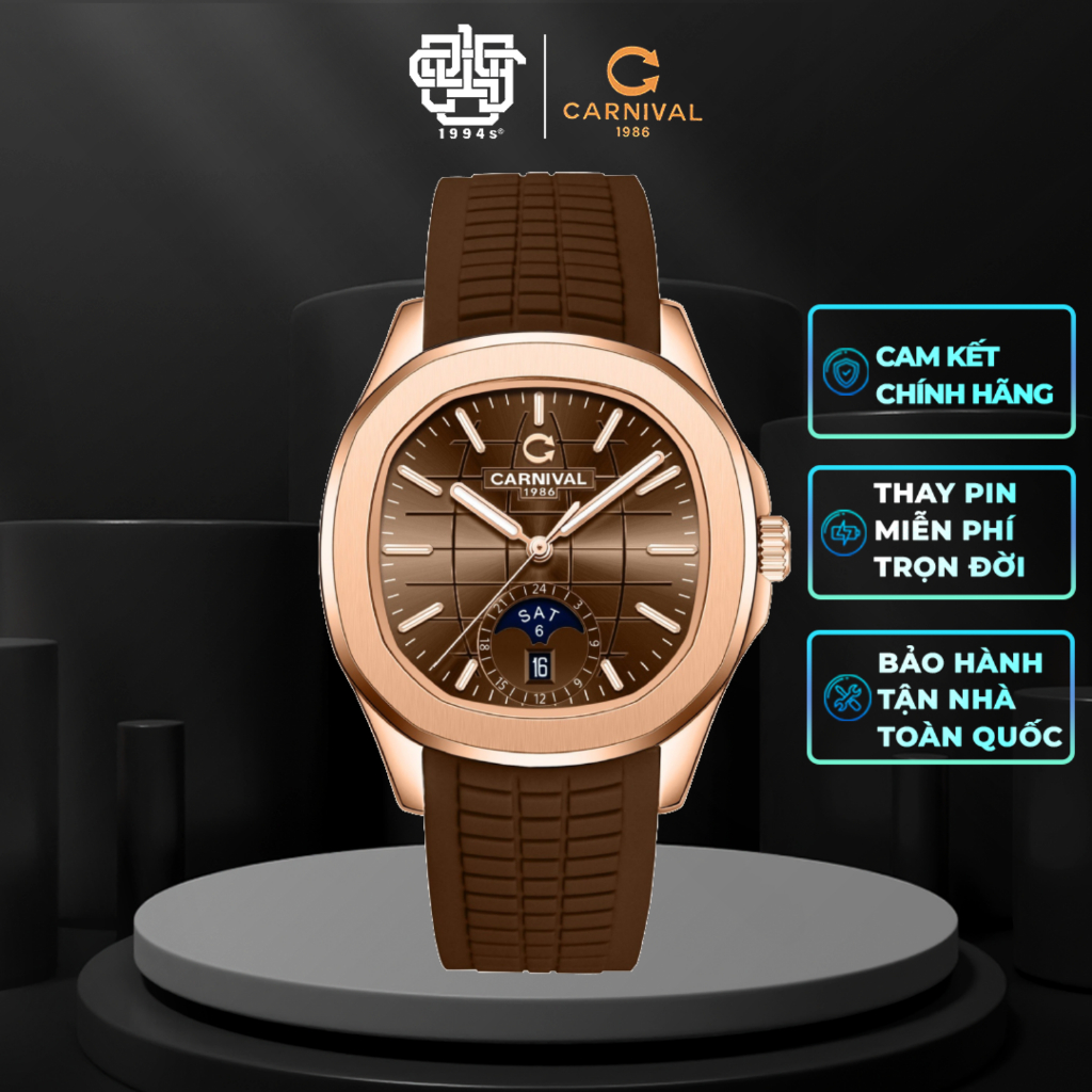 Đồng Hồ Nam CARNIVAL 8113G-VH-DCS-N2 Hàng Chính Hãng
