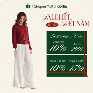  DOTTIE - Quần ống suông lưng thun - Q0411 