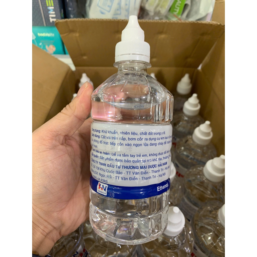 CỒN Y TẾ 70 ĐỘ Chai 500ml - Cồn Ethanol 70 độ