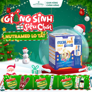  Siro Fecalpro Calci vitamin K2-MK7 hỗ trợ bổ sung Canxi Vitamin D cho xương chắc khỏe  20 gói  - Nutramed 