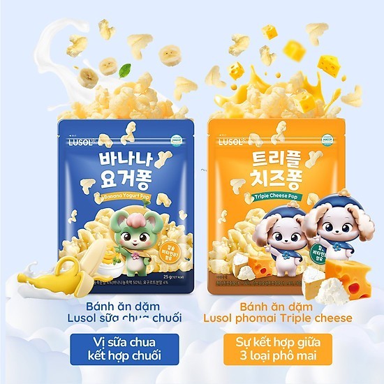 Bánh bỏng bổ sung lợi khuẩn Lusol