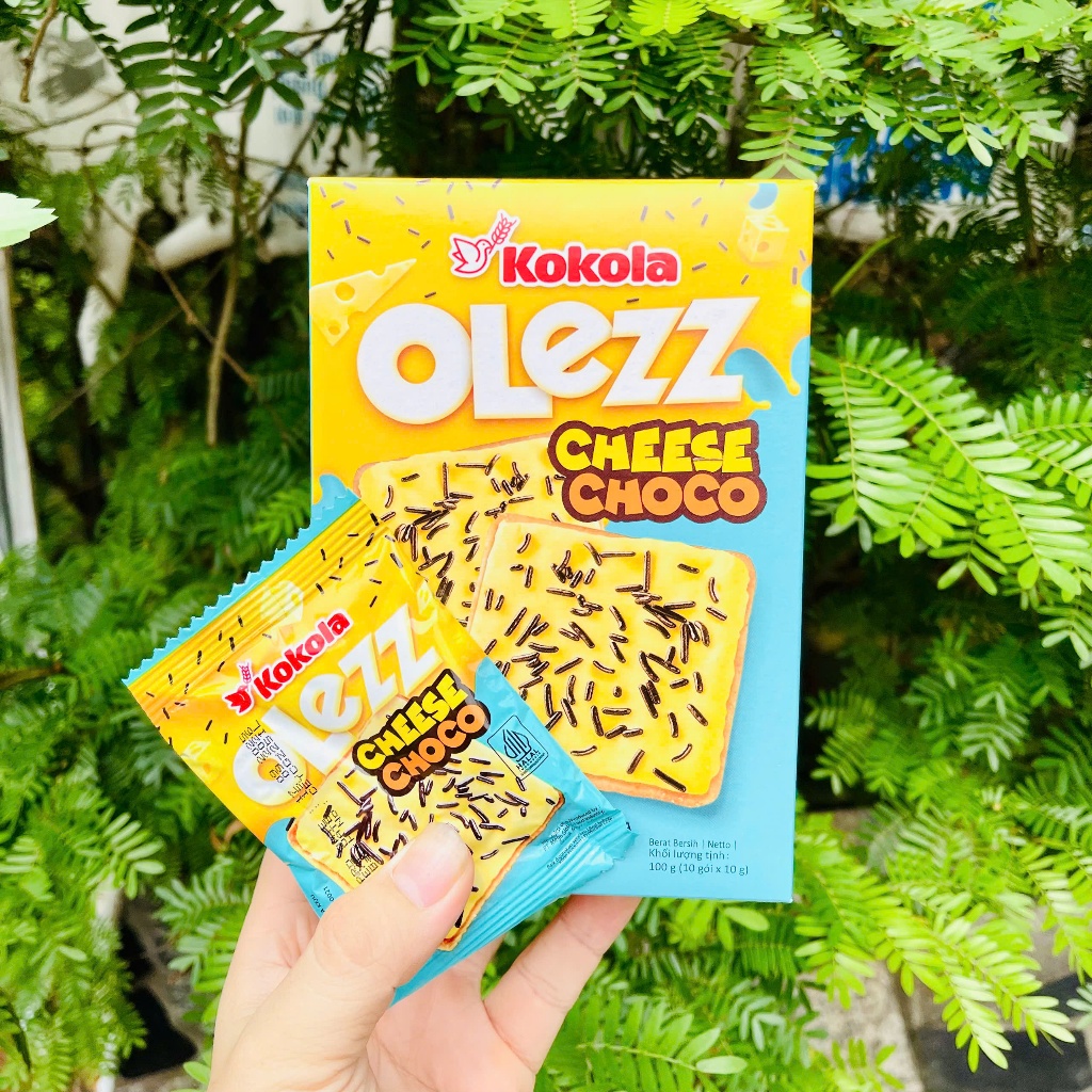 Bánh Quy Giòn Olezz Kokola Vị Phô Mai - Indonesia [ Hộp 10 Gói ]
