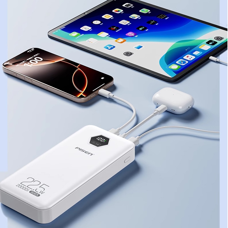 PISEN Sạc Dự Phòng 10000mAh/20000mAh 22.5W Sạc Nhanh PD, 3 Cổng, Nhỏ Gọn, Mang Lên Máy Bay TP-D183 | BigBuy360 - bigbuy360.vn