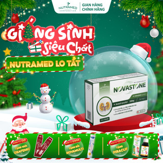  Viên uống Novastone hỗ trợ ức chế hình thành tăng đào thải chất lắng cặn sỏi tiết niệu  60 viên  - Nutramed 