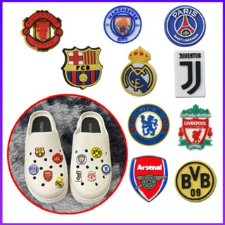  Bộ Sticker Hoạt Hình Gắn Dép Chủ Đề Bóng Đá - 10 Sticker Câu Lạc Bộ Bóng Đá Jibbitz 