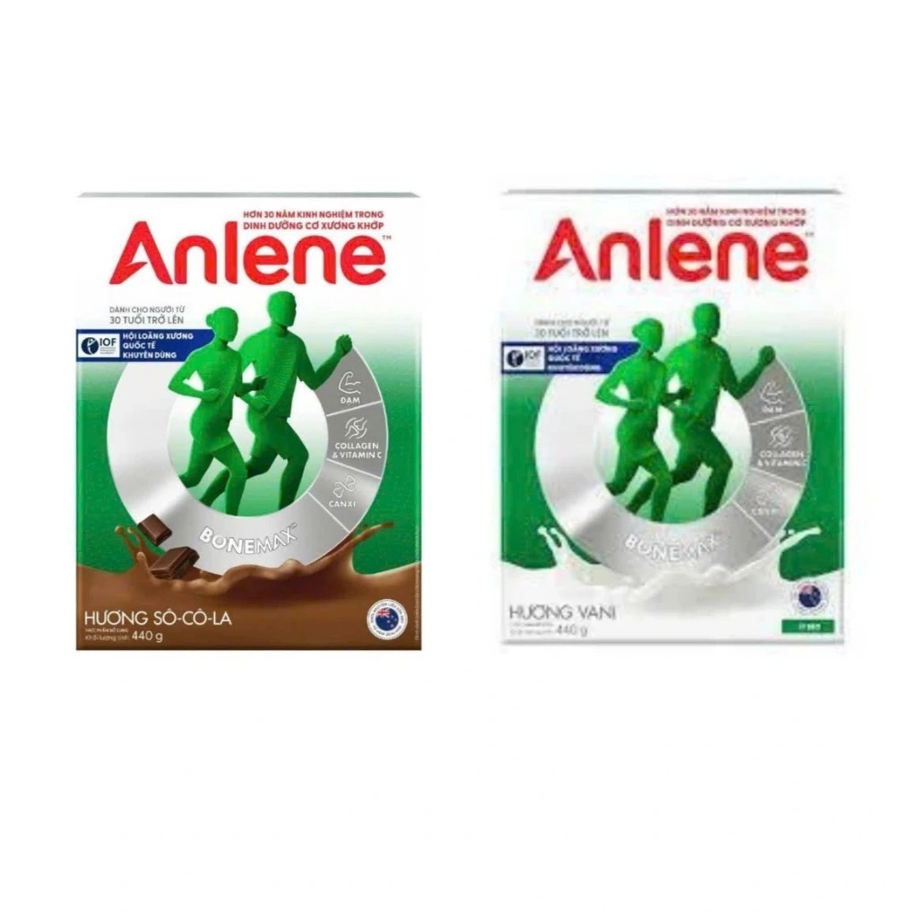 Sữa bột dinh dưỡng Anlene 3x hộp giấy Date mới (Hộp 440g)