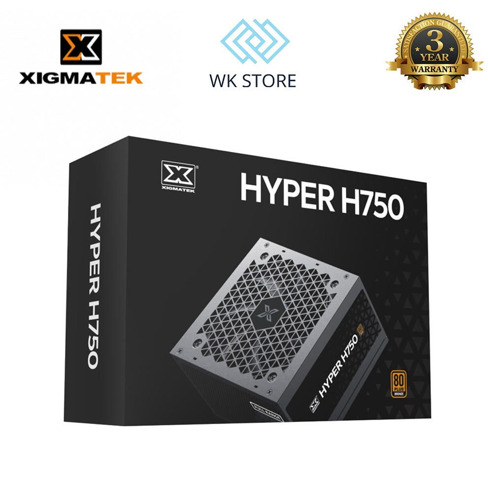 Nguồn Xigmatek Hyper H750 700W, 80 Plus Bronze, Mới BH 36T
