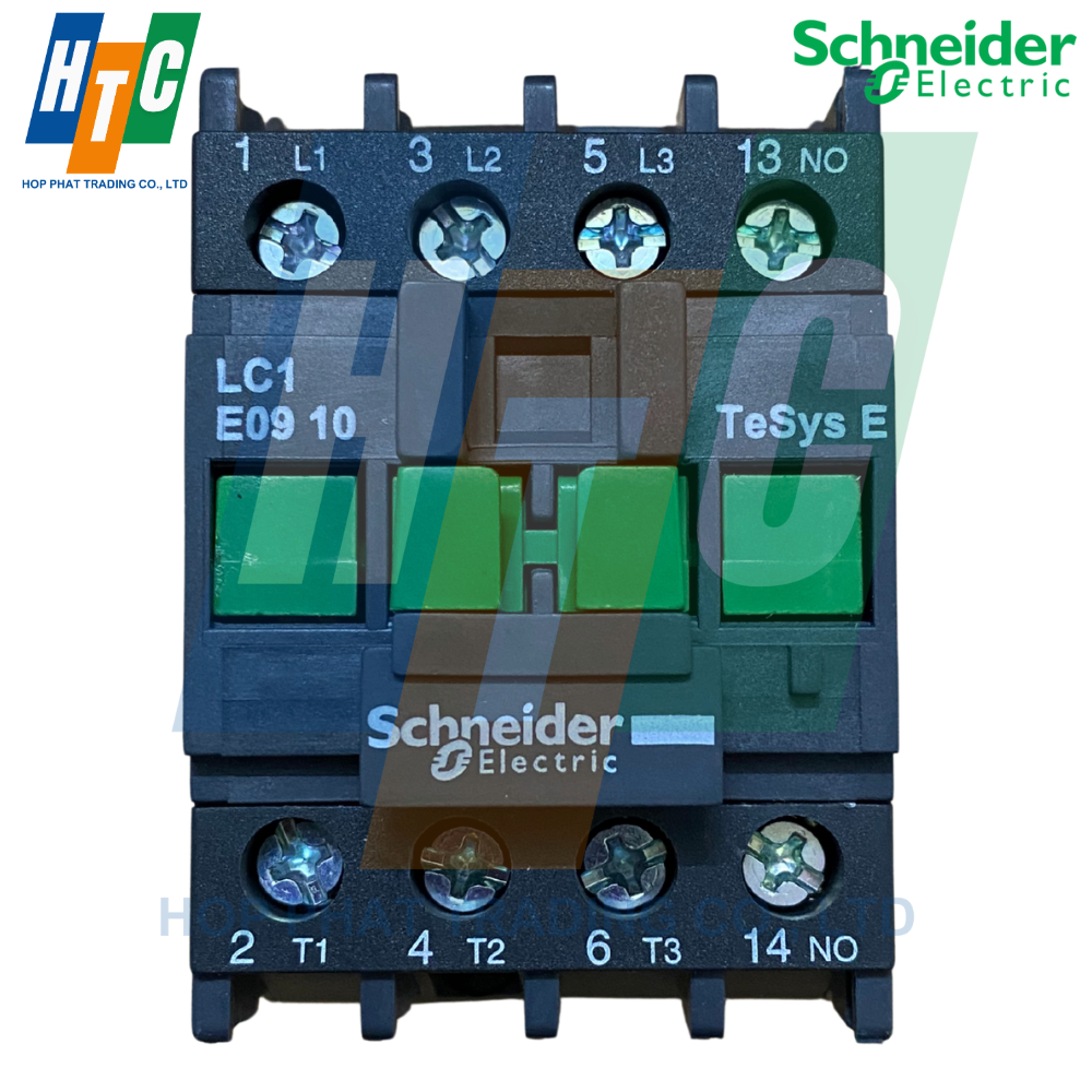 Contactor Khởi động từ 3P 9A 1No 4Kw 220Vac- LC1E0910M5 Schneider