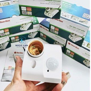 Đui đèn cảm biến Rạng Đông ĐCB01.PIR E27/300W - HÀNG CHÍNH HÃNG - BẢO HÀNH 24 THÁNG