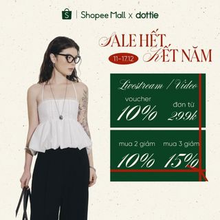  DOTTIE - Áo kiểu dáng bí - Trắng - T1131 