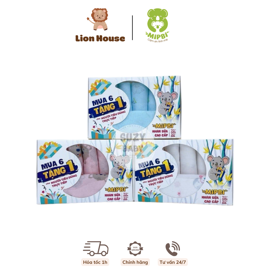 Khăn sữa Mipbi 70% bamboo